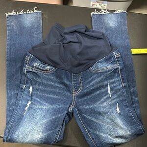 542. Blue Denim Maternity Jeggings size smalll